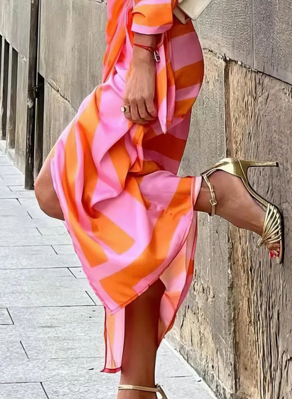 Elvina™ | Printed Wrap Dress