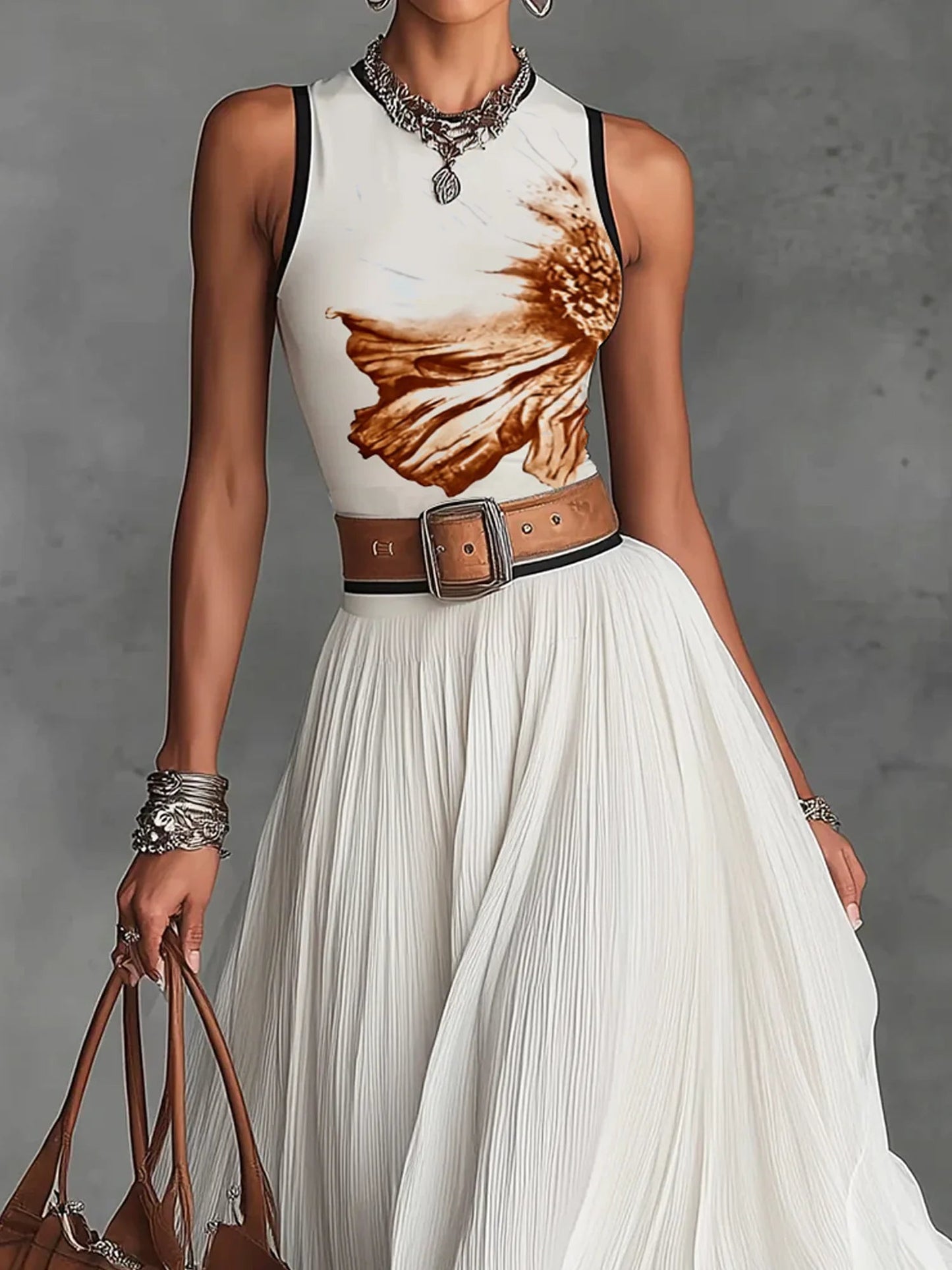 Celeste | Chiffon Skirt Set