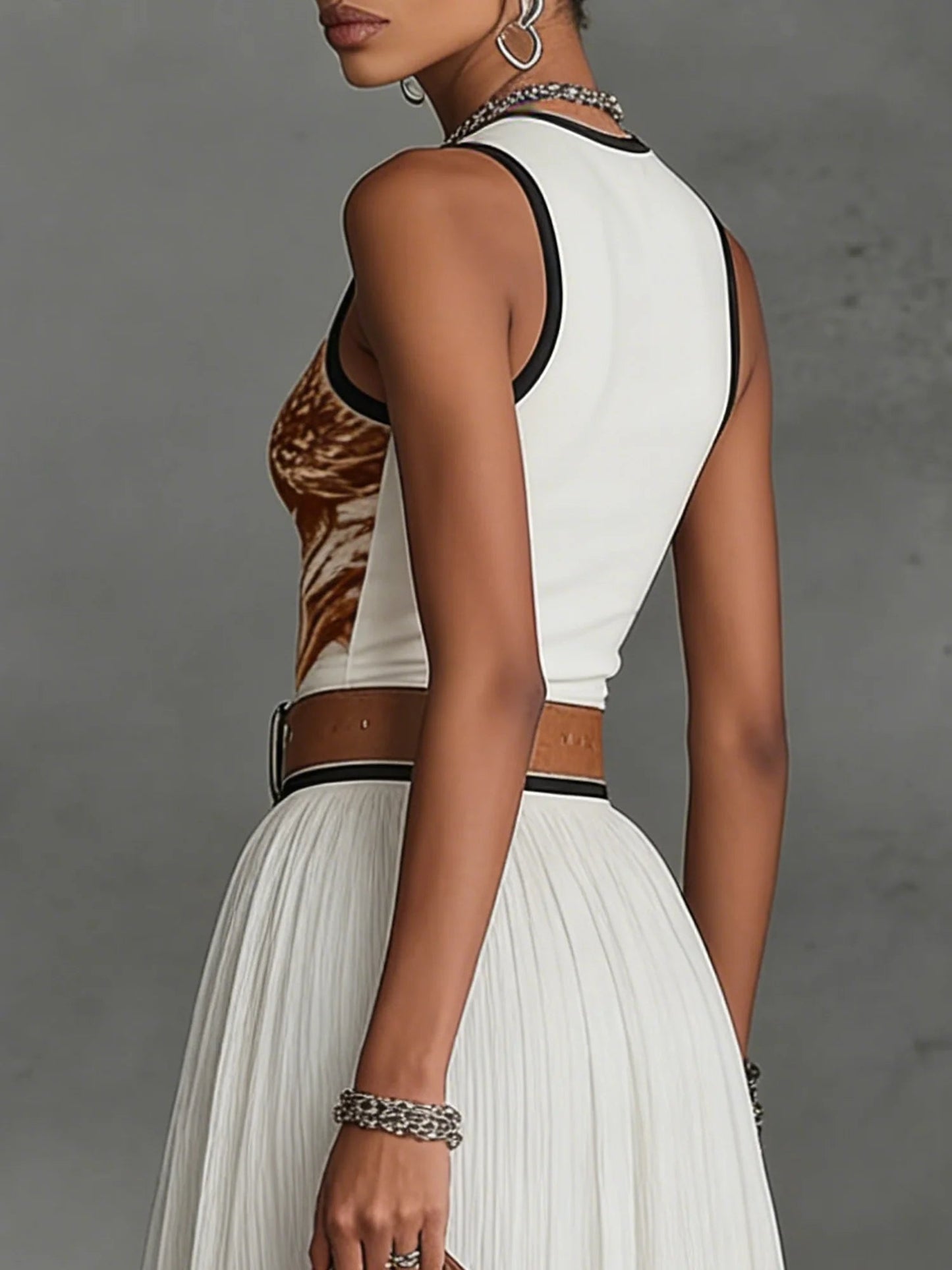 Celeste | Chiffon Skirt Set