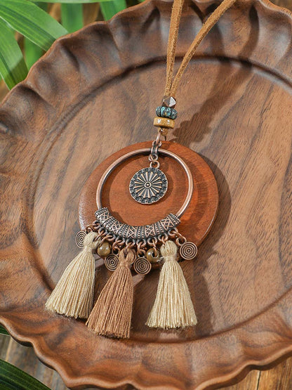 Isabella | Bohemian Tassel Necklace and Earrings Set
