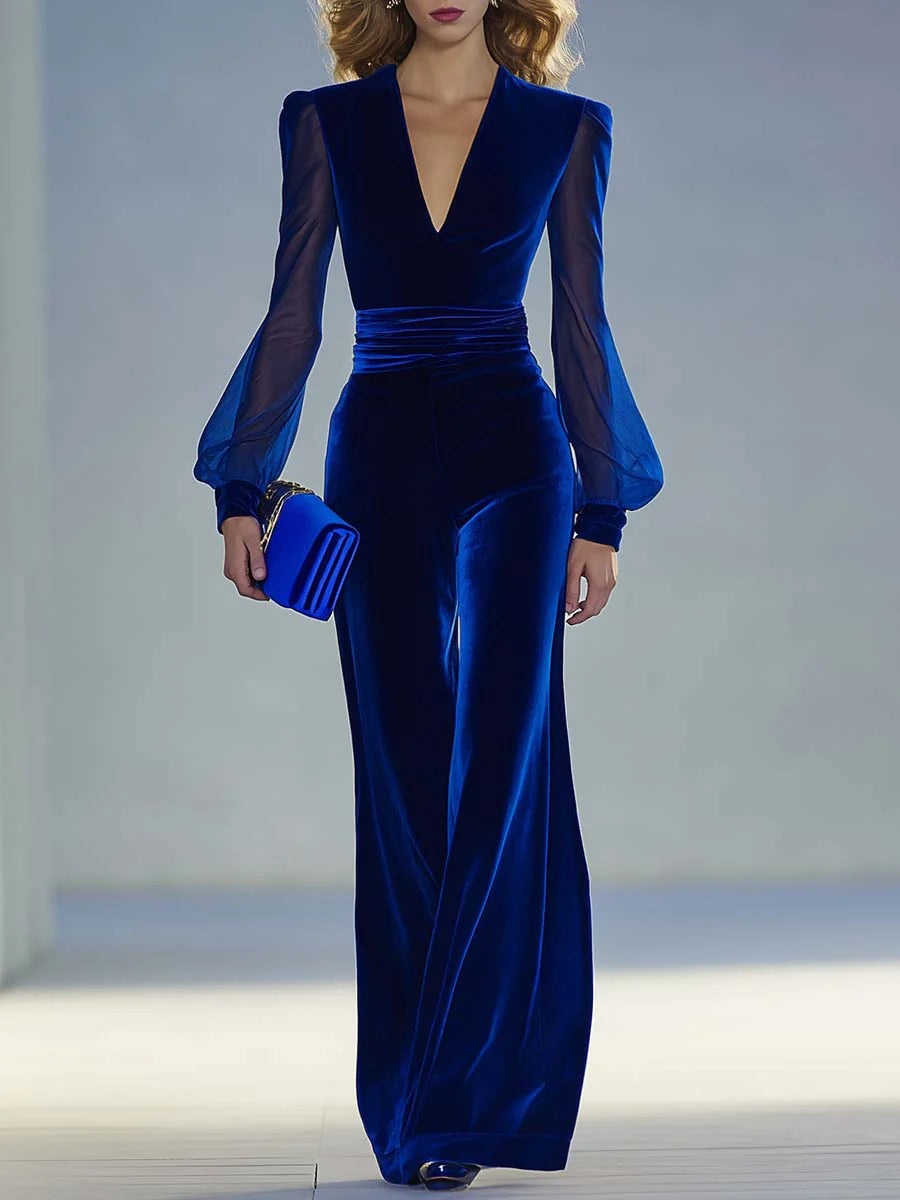 Celeste | Velvet Jumpsuit