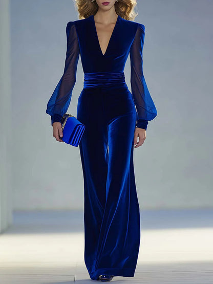 Celeste | Velvet Jumpsuit