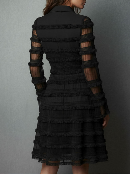 Rosalie™ | Elegant Mini Dress with Deep V-Neck