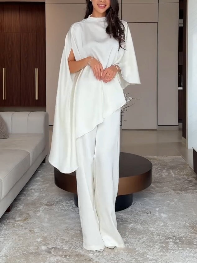 Samantha | Satin Top and Trousers Set