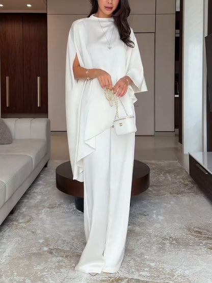 Samantha | Satin Top and Trousers Set