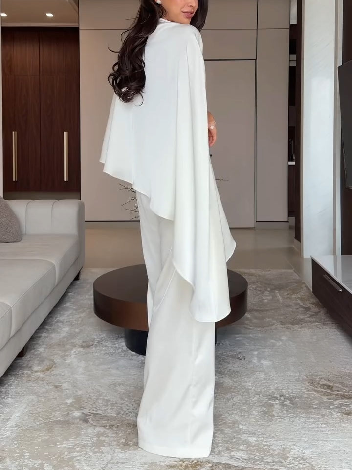 Samantha | Satin Top and Trousers Set