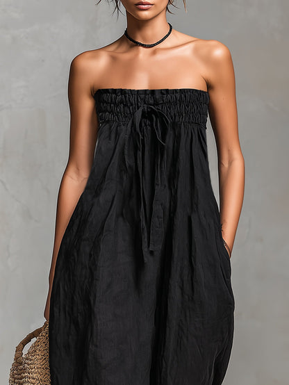 Nina™ || Elegant Strapless Jumpsuit