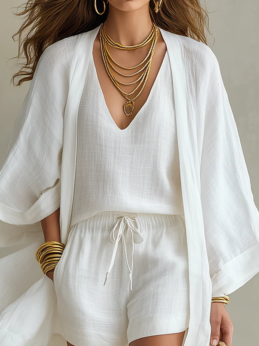 Sophie | Cardigan and Shorts Set