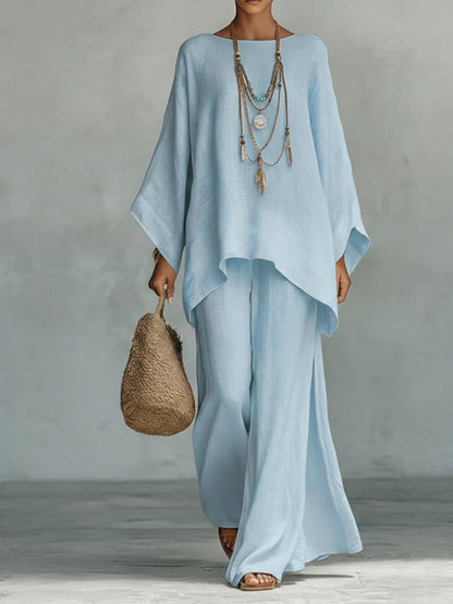 Lila | Flowy Top and Trousers Set