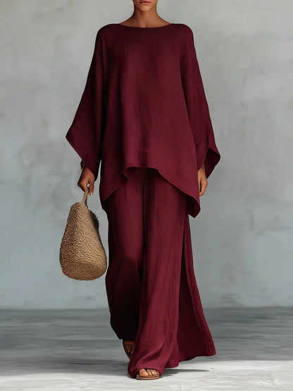 Lila | Flowy Top and Trousers Set