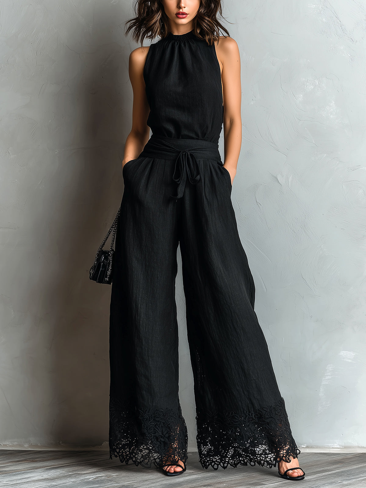 Lila | Halter Neck Vest Set