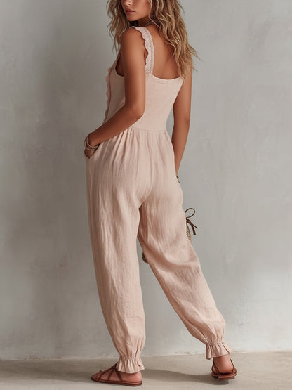 Lila Lace | Trimmed Jumpsuit