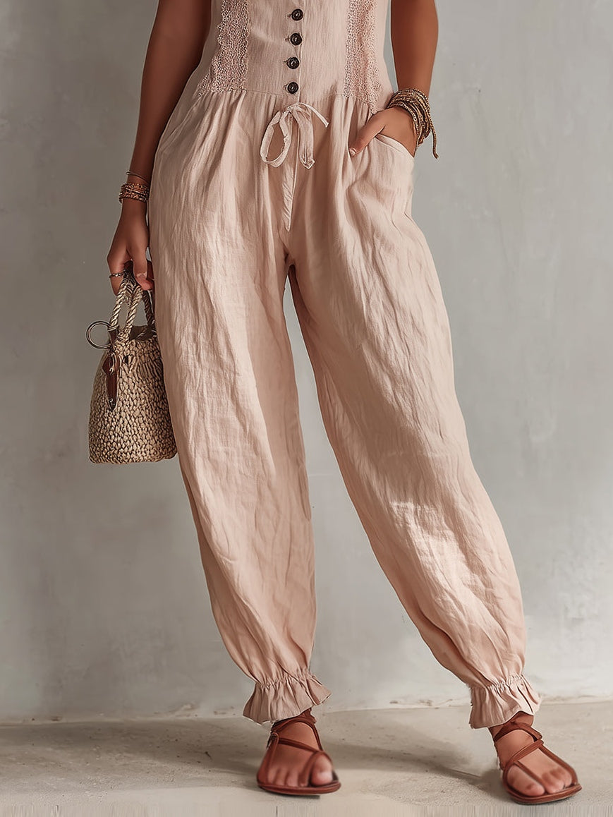 Lila Lace | Trimmed Jumpsuit