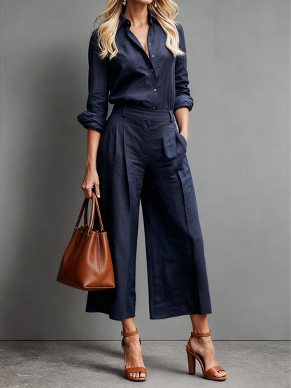 Sofia | Linen Capri Set