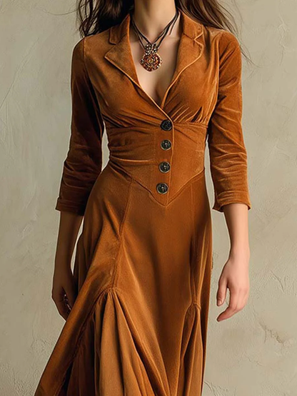Vivienne | Velvet Long Dress