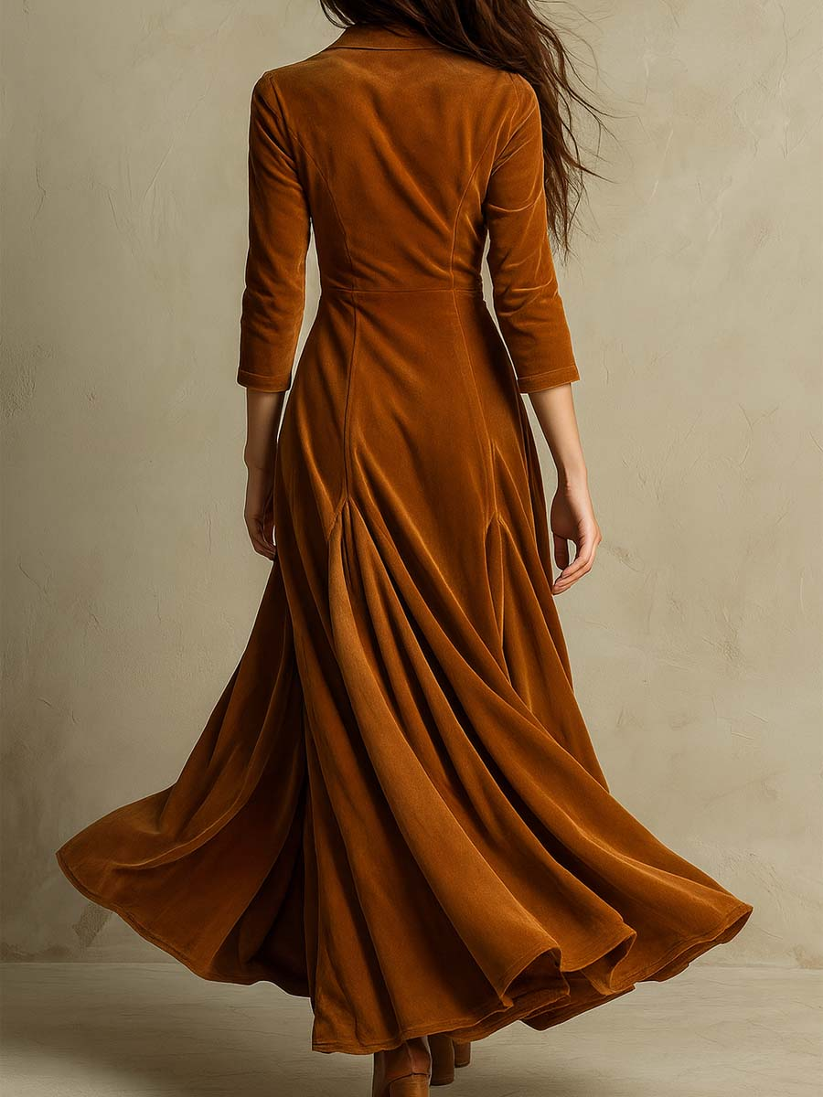 Vivienne | Velvet Long Dress