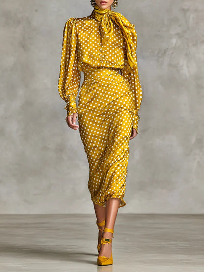 Dahlia | Polka Dot Two-Piece Set