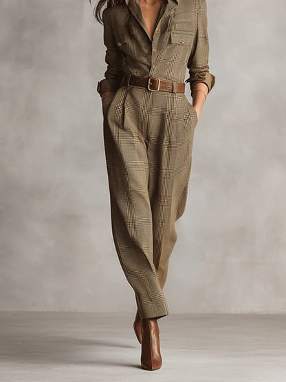 Samantha | Tweed Utility Jumpsuit