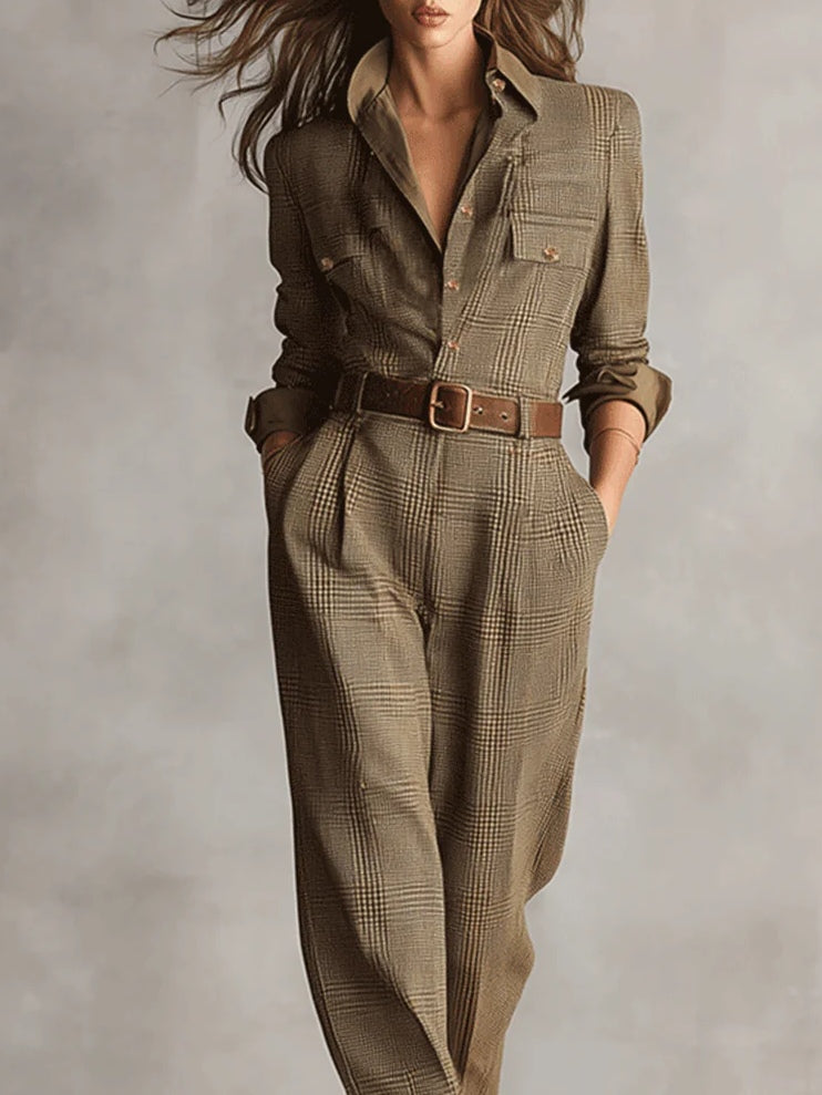 Samantha | Tweed Utility Jumpsuit