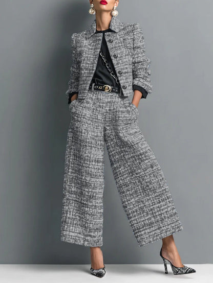 Tessa | Tweed Jacket and Trousers Set