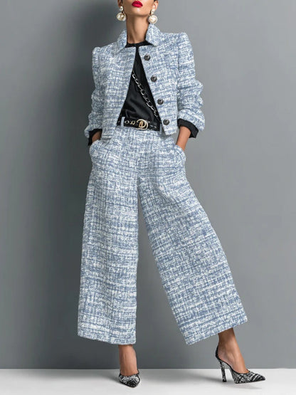 Tessa | Tweed Jacket and Trousers Set