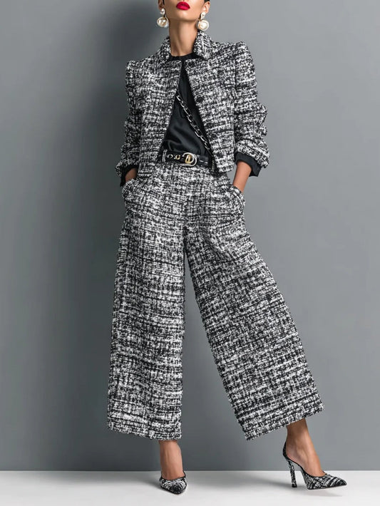 Tessa | Tweed Jacket and Trousers Set