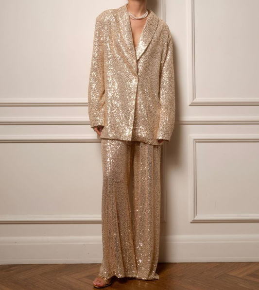 Jasper | Sequined Suit Jacket and Trousers Set