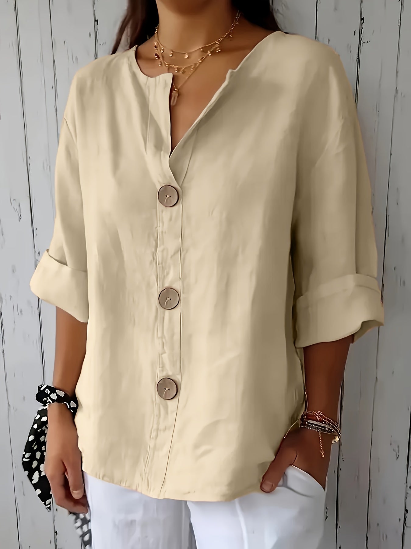 Christine™ | Casual Loose Button Shirt