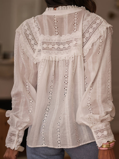Susan™ | Elegant Lace Stitch Blouse