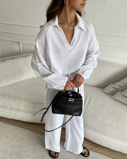 Autumn | V-Neck Casual Set