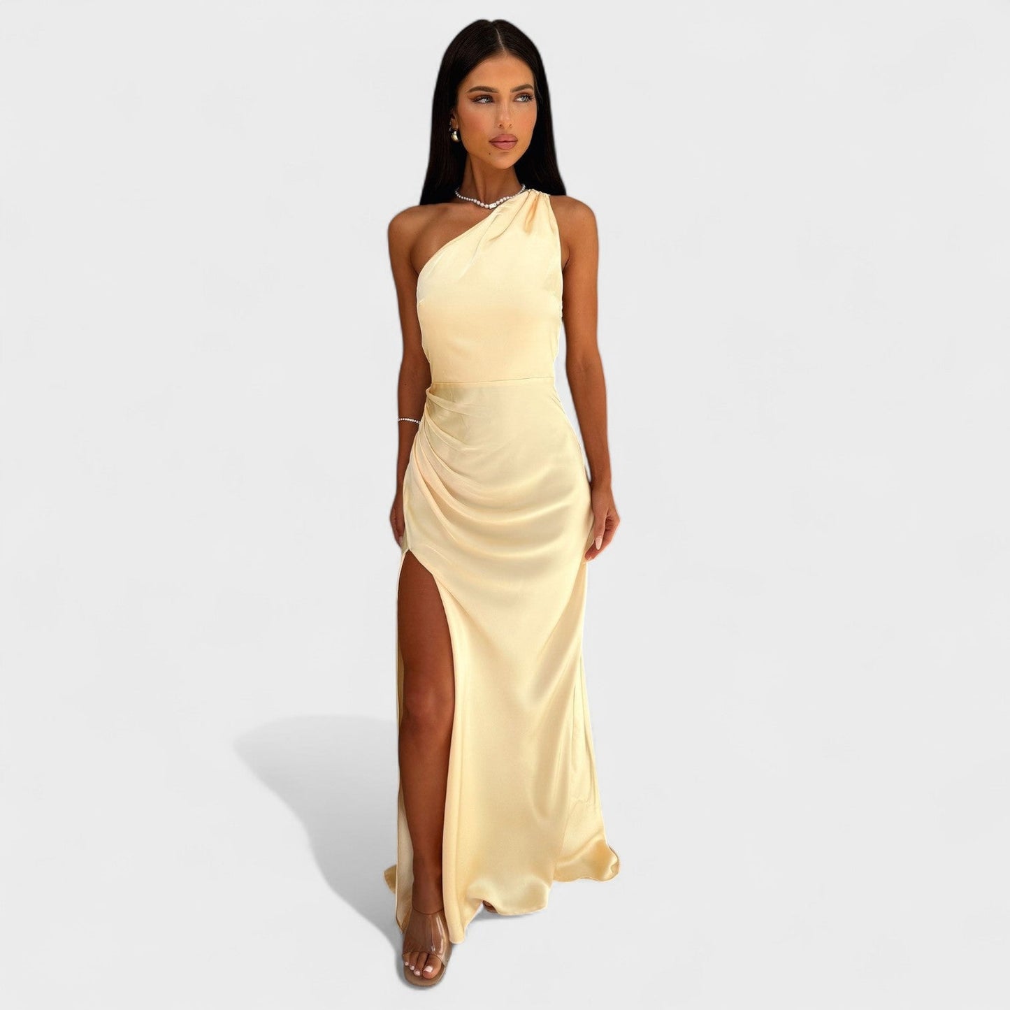 Aurelia - Elegant Satin Maxi Dress
