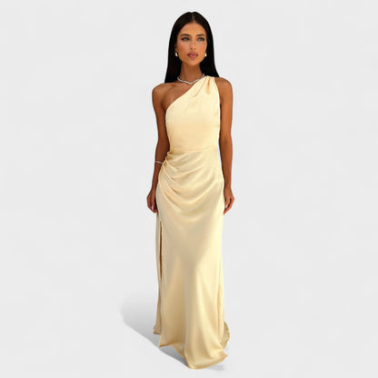 Aurelia - Elegant Satin Maxi Dress