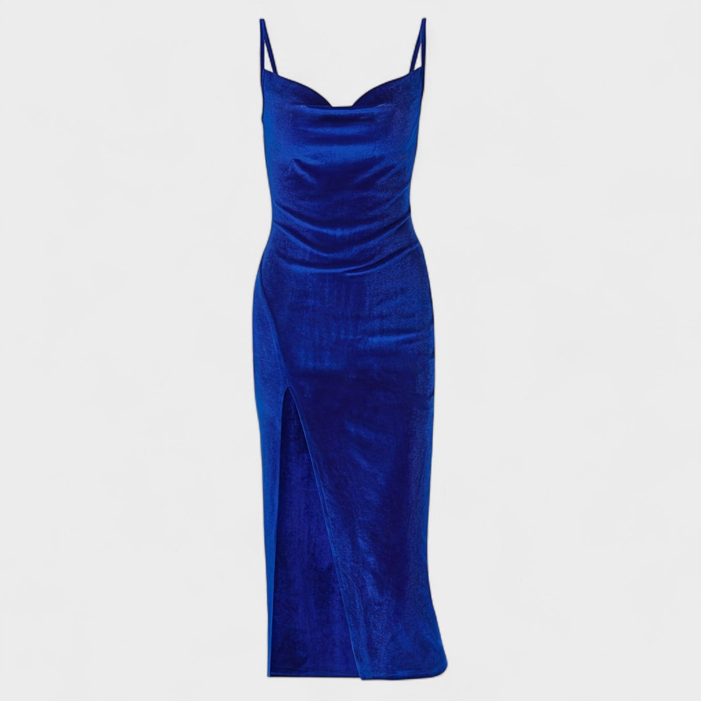 Gabriela - Velvet Dress Featuring a Chic Slit