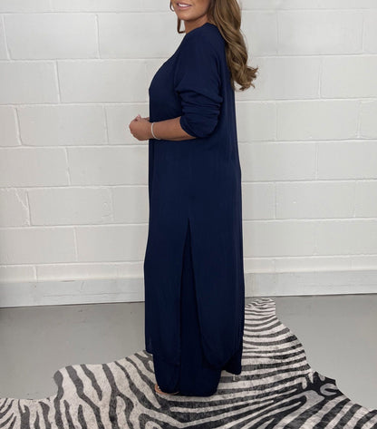 Sofia | Casual Long Top and Matching Trousers Set