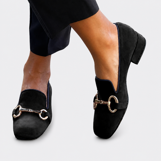 Louna™ | Chic Buckle-Detail Loafers
