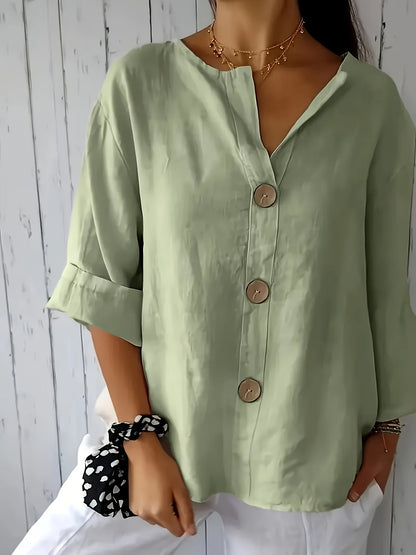 Christine™ | Casual Loose Button Shirt