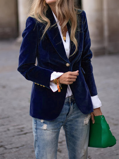 Vincent | Velvet Slim-fit Suit Jacket
