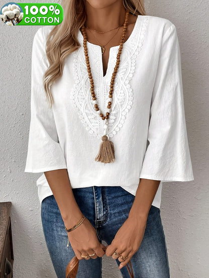 Martha™ | V-Neck Short Sleeve Shirt
