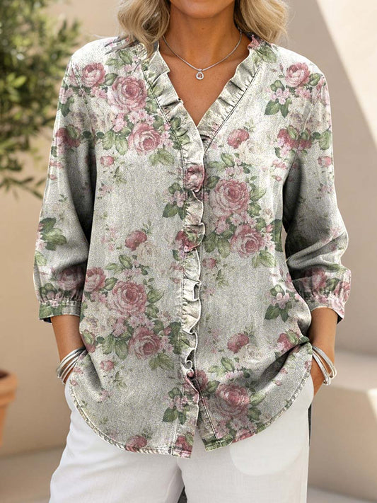 Florence | Fashionable button blouse