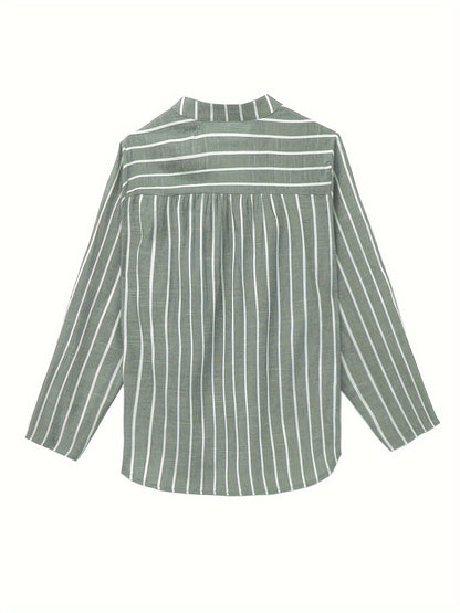 Sharon™ | Casual Striped V-Neck Top