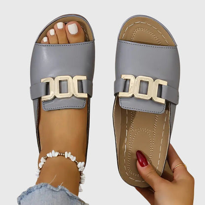 Kathryn - Cozy Buckle Sandals