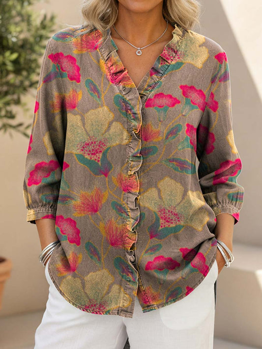 Phoebe | Airy spotted blouse