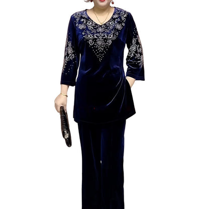 Elvire - Elegant Velvet Two-Piece Set