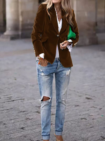 Vincent | Velvet Slim-fit Suit Jacket
