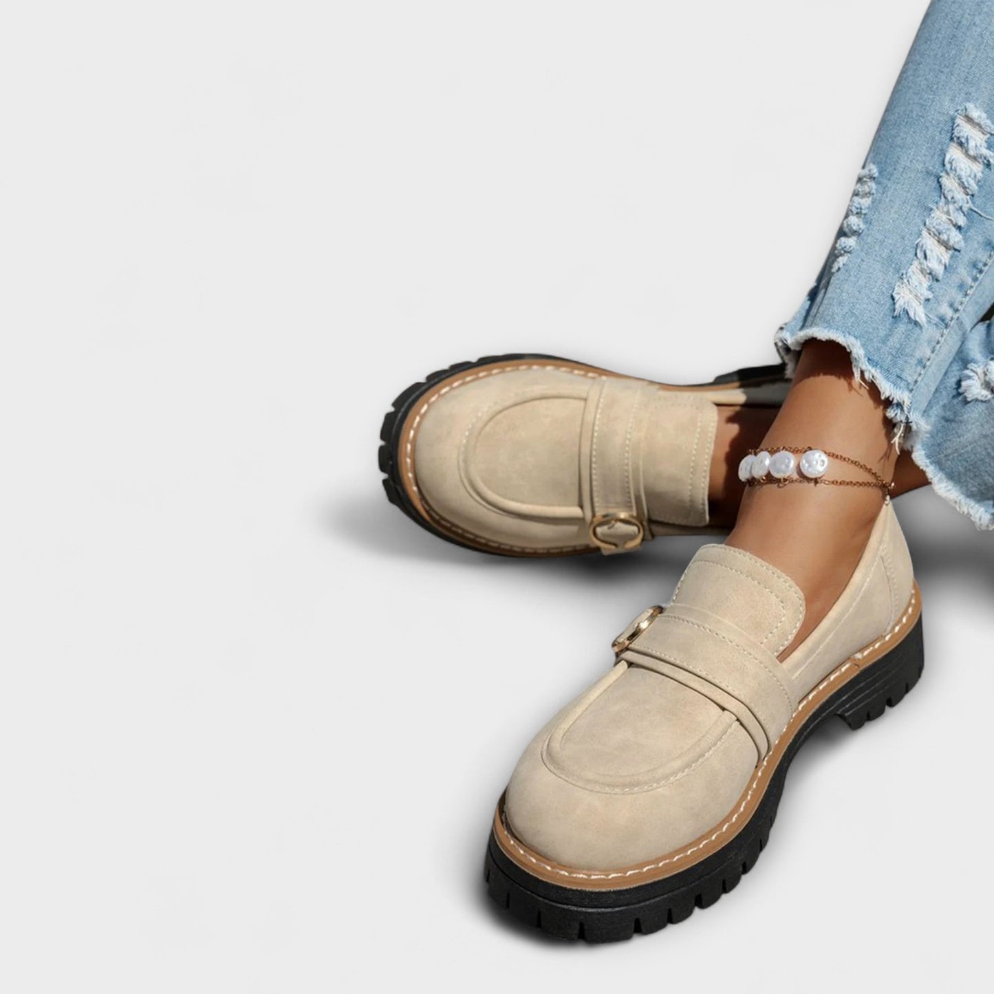 Lora™ | Round Toe Casual Moccasins