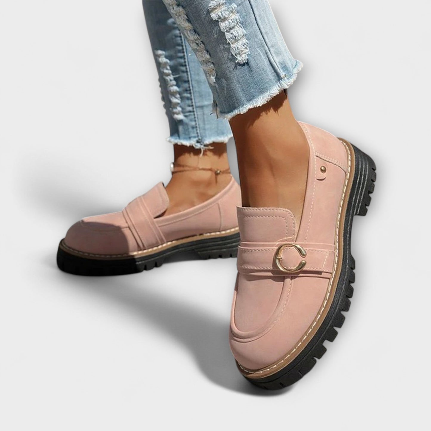 Lora™ | Round Toe Casual Moccasins