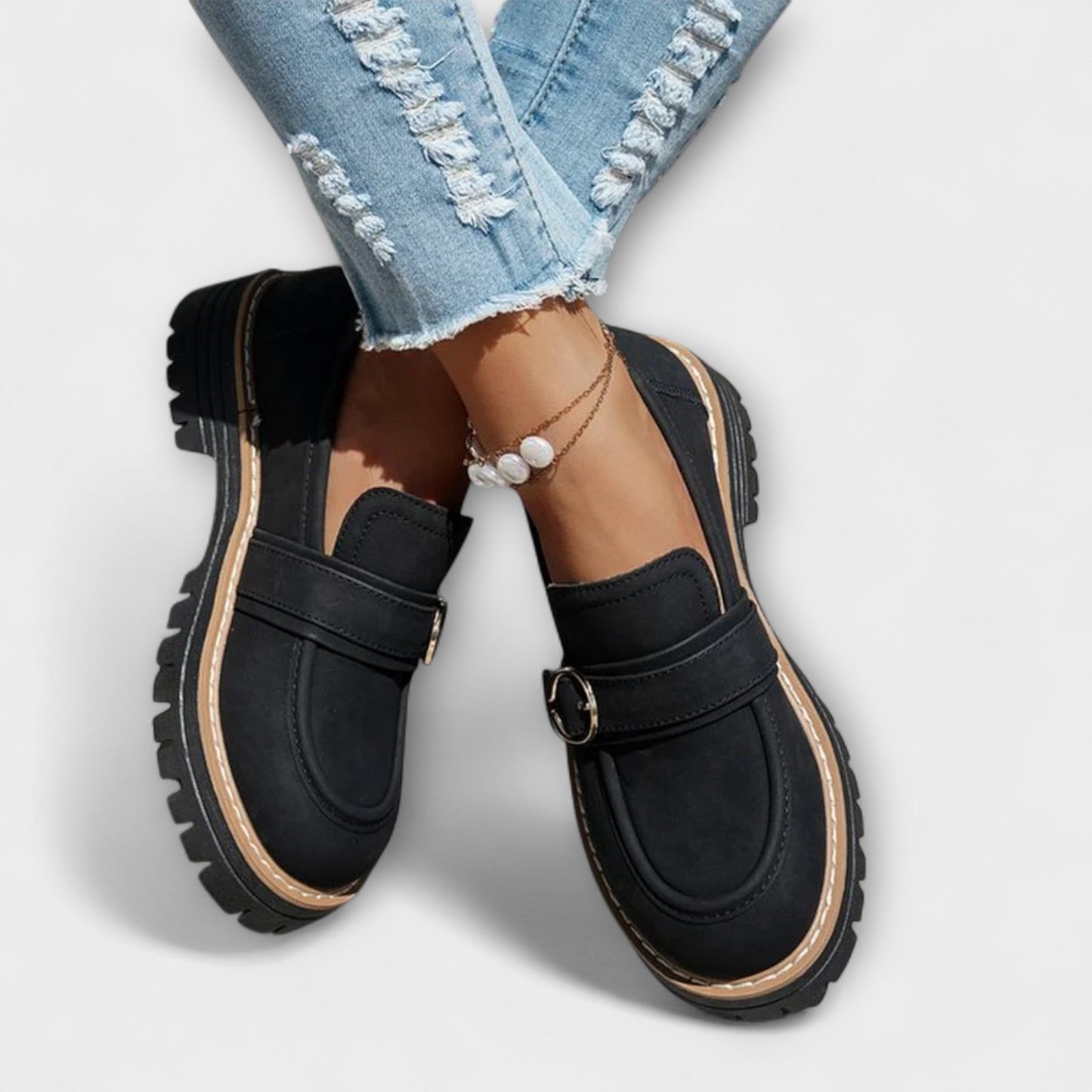 Lora™ | Round Toe Casual Moccasins