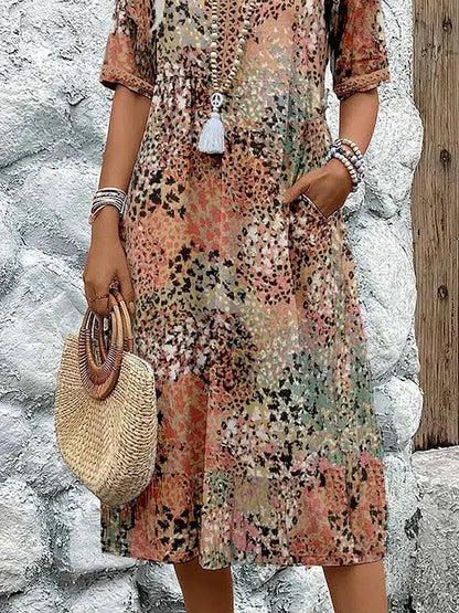 Maya™ | Vibrant Midi Dress