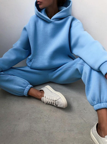 Sofia | Casual Hooded Two-Piece Suit