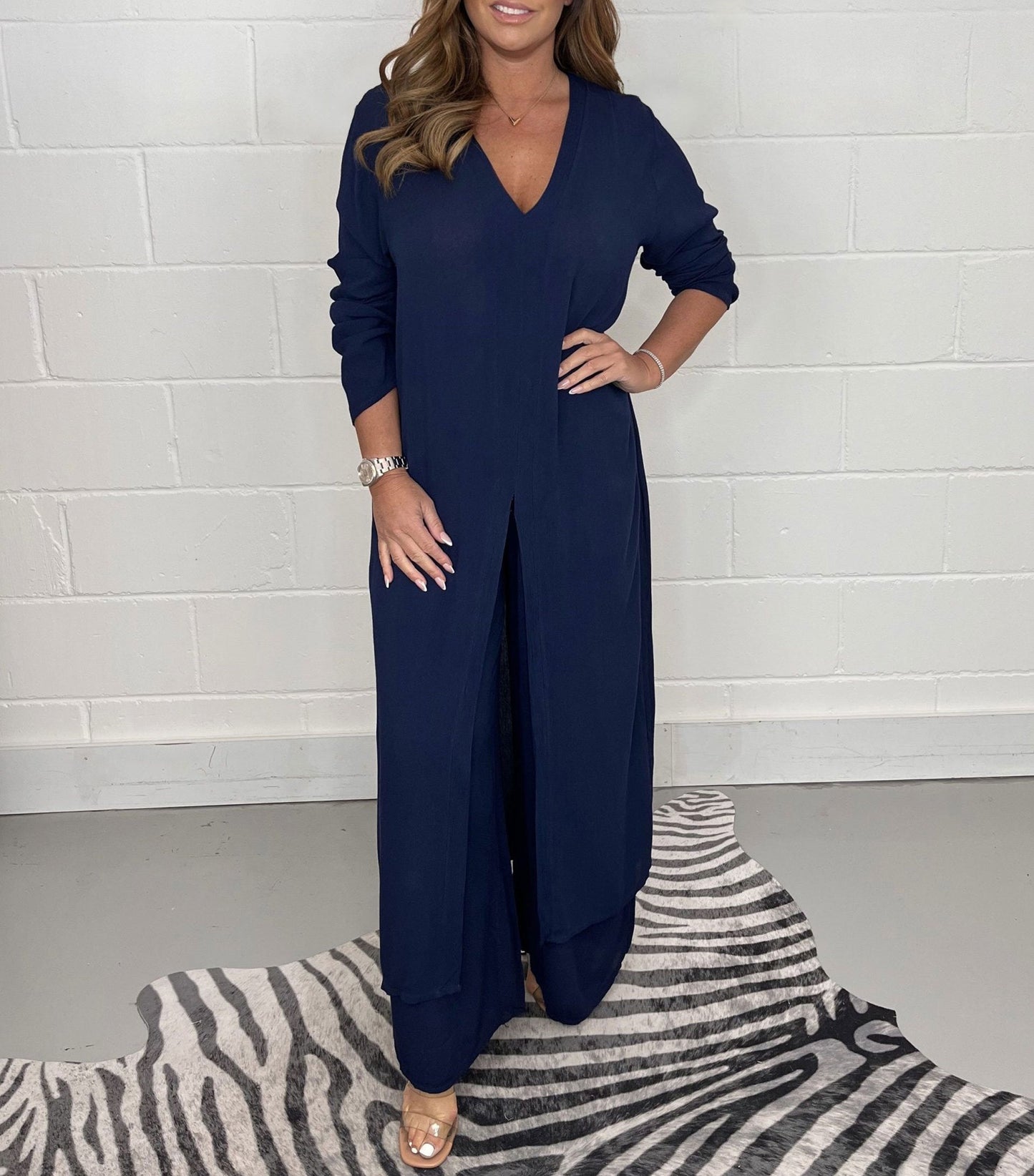 Sofia | Casual Long Top and Matching Trousers Set